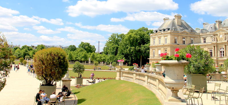 Прогулка по Люксембургскому саду в Париже