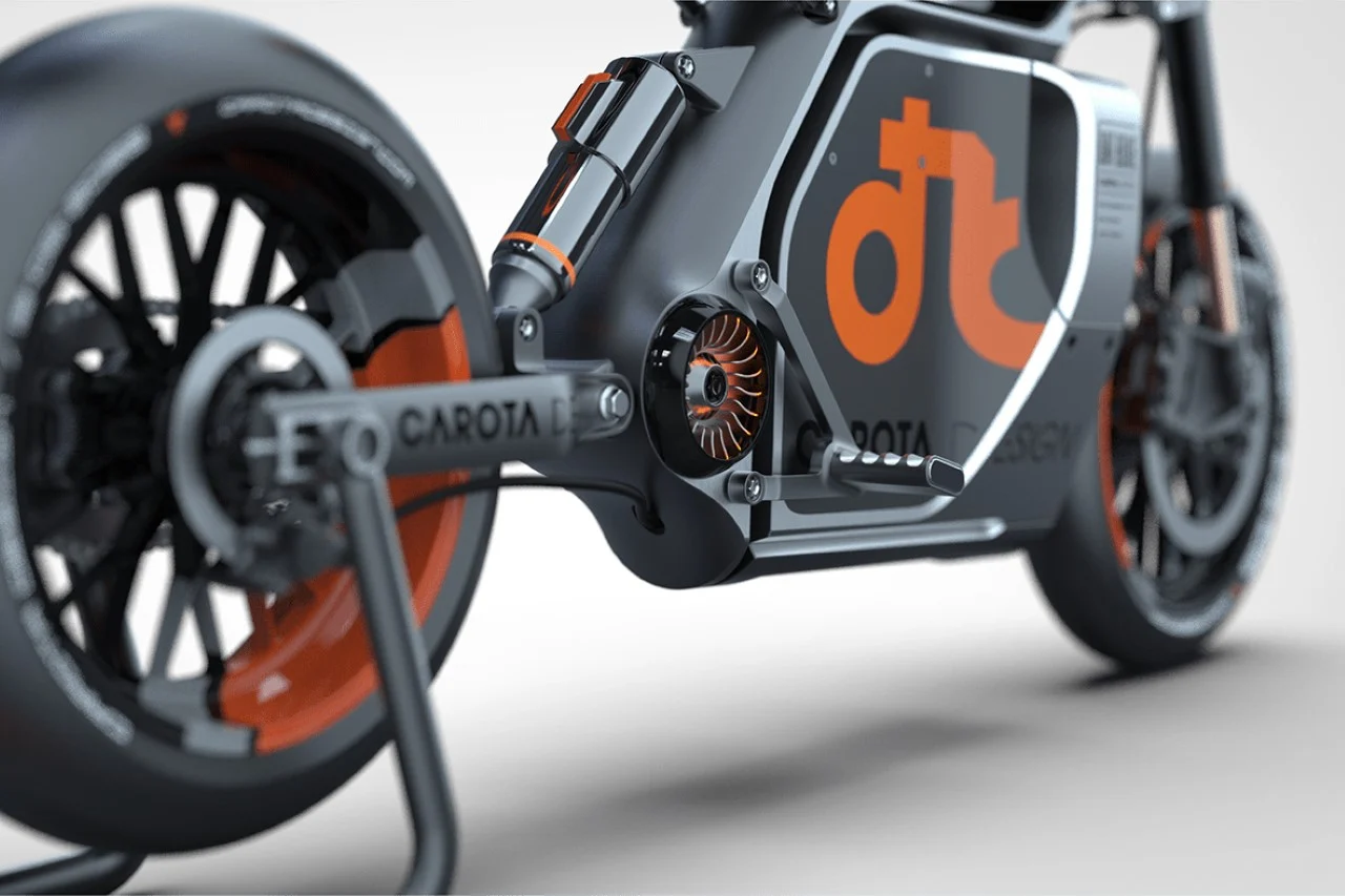 Минималистичный электрический дёрт-байк "datbike" от carota design