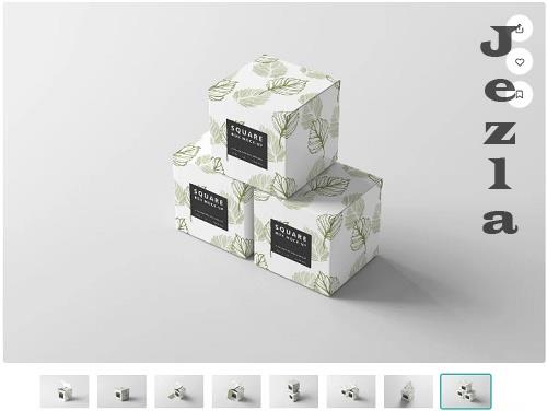 Square Box Mockups - 7210284