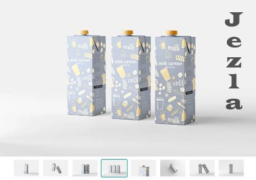Milk Carton Box Mockups - 7231316