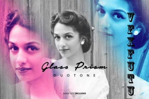Glass Prism Photo Effect Psd