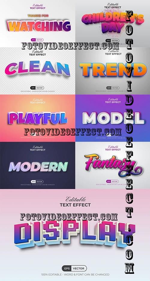 9 Text Effect Colorful Style - 37916639 - 7228163