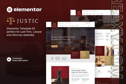 Themeforest Justic - Law Firm & Legal Services Elementor Template Kit 