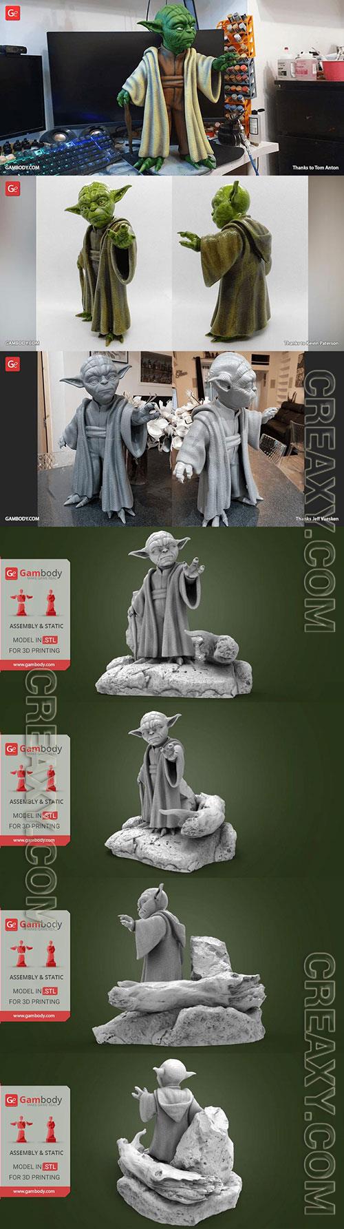 Yoda 3D Print Model 