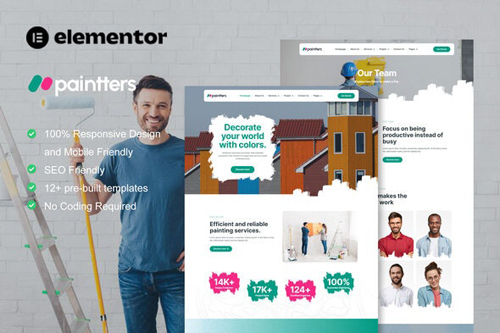 Themeforest Paintters - Painting Service Elementor Template Kit