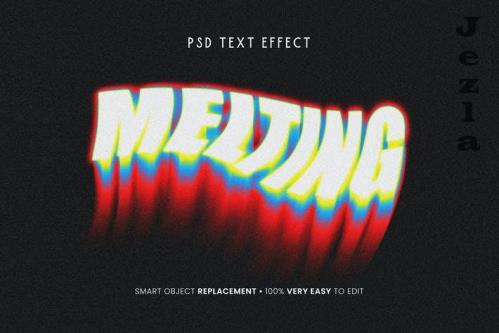 Liquid Melting Text Effect for Photoshop
