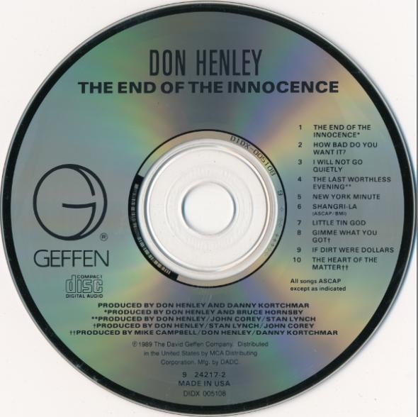 Innocence and in the annastation your man. The end of innocence. Don henley 2000 inside job. The end of innocence. Nightwish 2003 end of innocence.