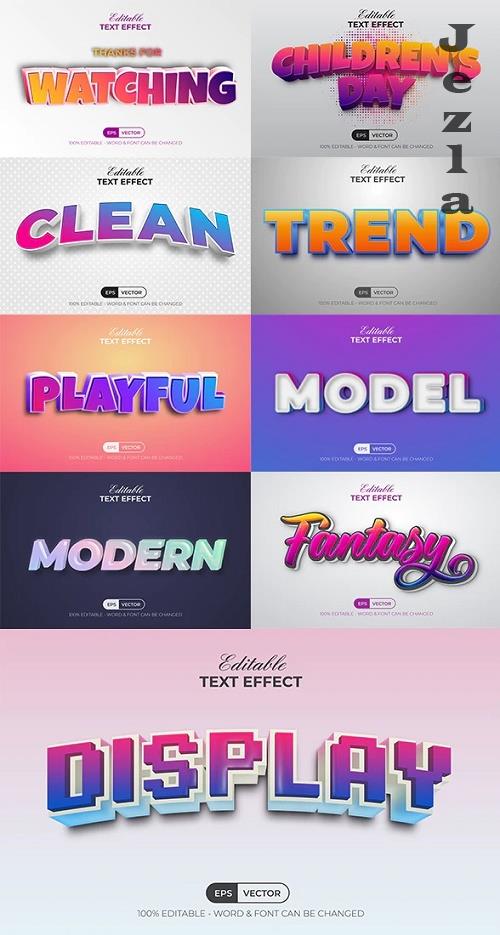 9 Text Effect Colorful Style - 37916639 - 7228163