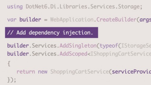 Linkedin Learning - ASP.NET Core in .NET 6 - Dependency Injection