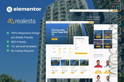 Themeforest Realesta - Real Estate Elementor Template Kit 