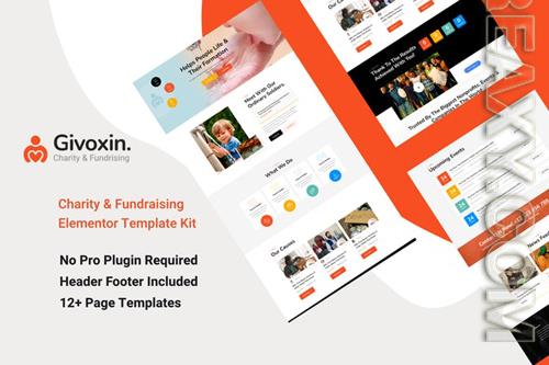 Themeforest Givoxin - Charity Elementor Template Kit 