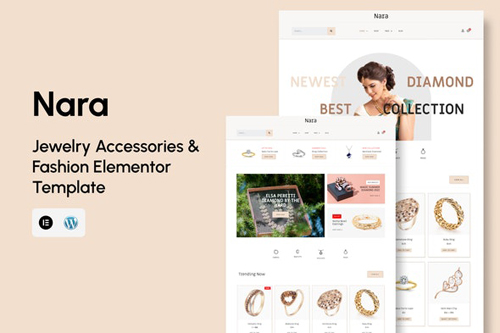 Themeforest Nara - Jewelry Accessories Store Template Kit