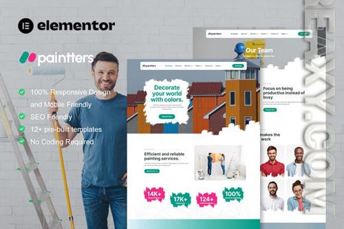 Themeforest Paintters - Painting Service Elementor Template Kit 
