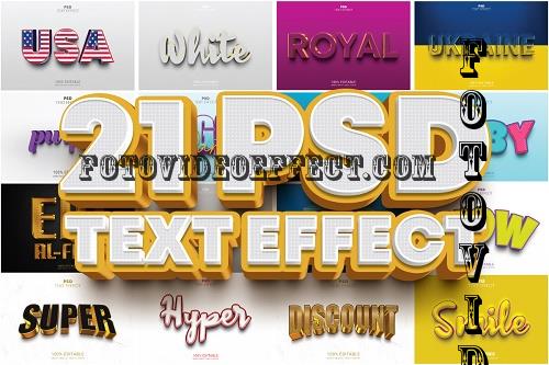 Editable 3D PSD Text Effect Bundle Vol-3