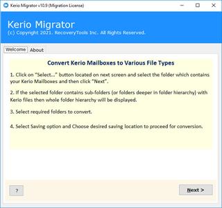 RecoveryTools Kerio Migrator 11.4