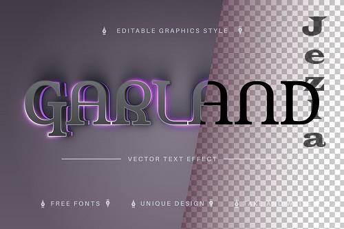 Garland - Editable Text Effect - 7234176