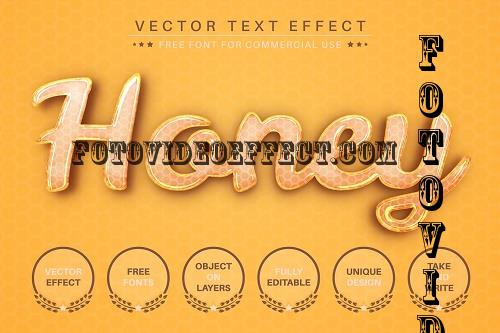 Honey - Editable Text Effect - 7236953