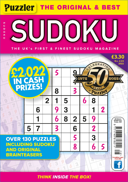 Puzzler Sudoku – May 2019