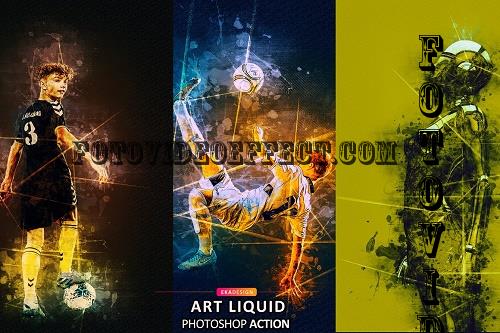 Art Liquid Photoshop Action - 6803686