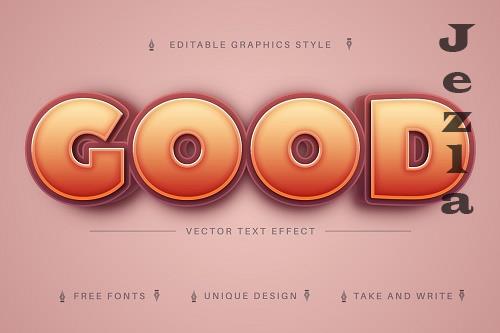 Good 3D - Editable Text Effect, Font - 7240222