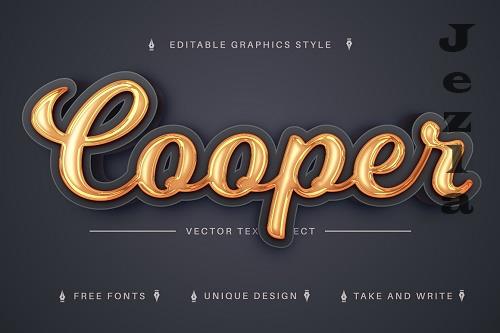 Cooper 3D - Editable Text Effect, Font - 7240455