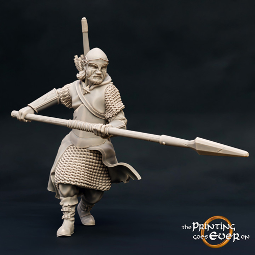 Ranger with Spear Version A 3D Print Model