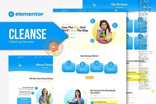 Themeforest Cleanse - Cleaning Services Elementor Template Kit 
