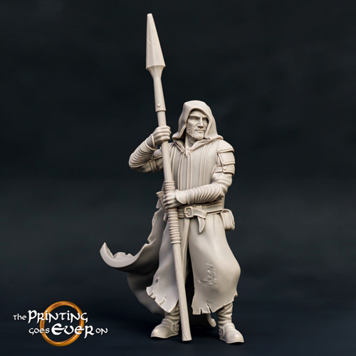 Ranger with Spear Version B 3D Print Model