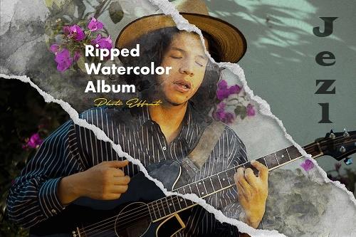 Ripped Watercolor Album Effect - 7190966
