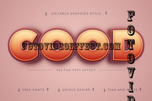 Good 3D - Editable Text Effect, Font - 7240222