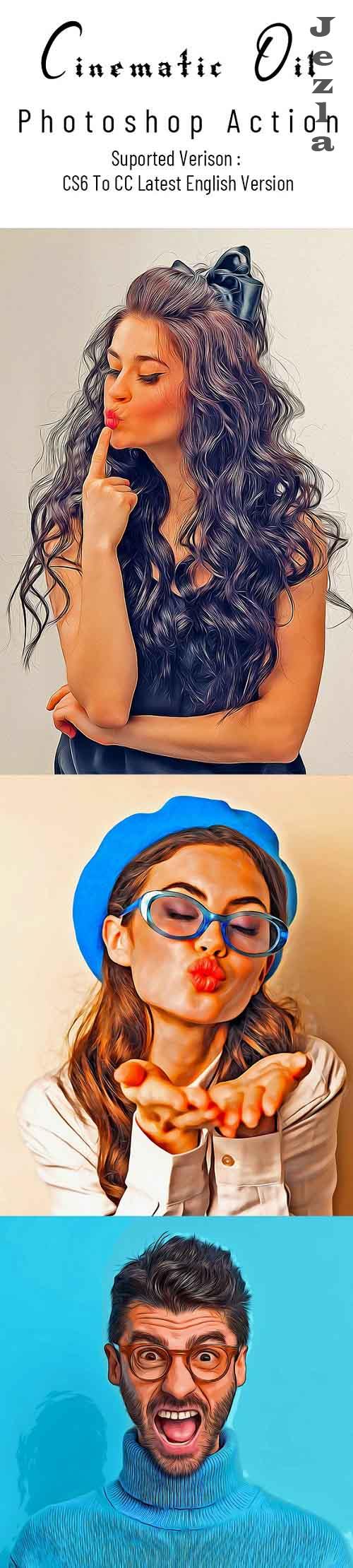 Cinematic Oil Photoshop Action - 36889152