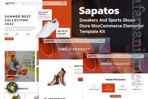 Themeforest Sapatos - Sneakers & Sports Shoes Store WooCommerce Elementor Template Kit 