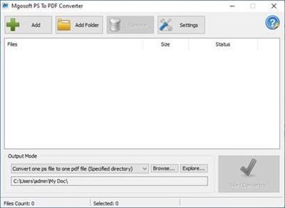 Mgosoft PS To PDF Converter 9.7.3 Portable