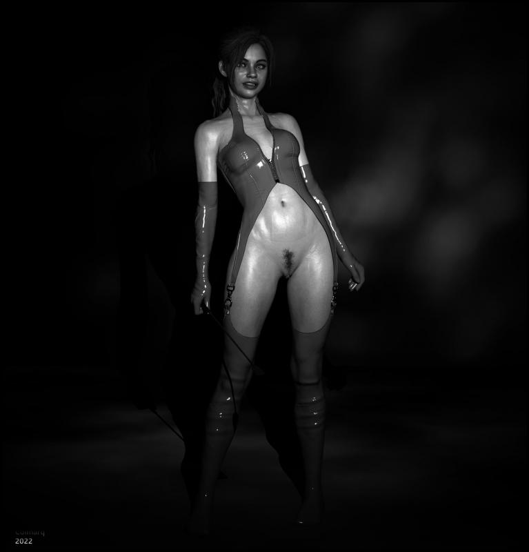 Colmarq - Claire Redfield... Monochrome Studio Shoot 3D Porn Comic