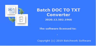 Batch DOC to TXT Converter 2022.14.517.2140
