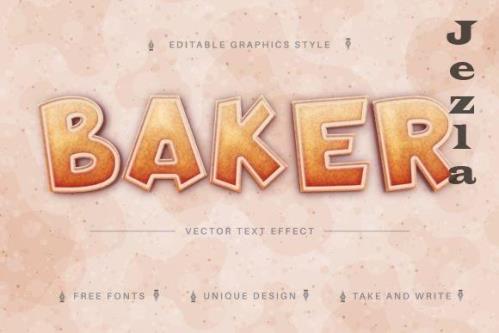 Baker - Editable Text Effect -7243967 Baker - Editable Text Effect -7243967