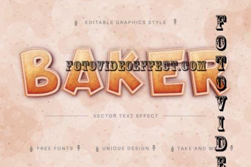 Baker - Editable Text Effect -7243967