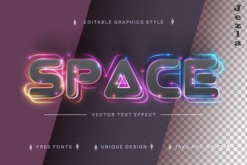 Space - Editable Text Effect, Font - 7244043 Space - Editable Text Effect, Font - 7244043