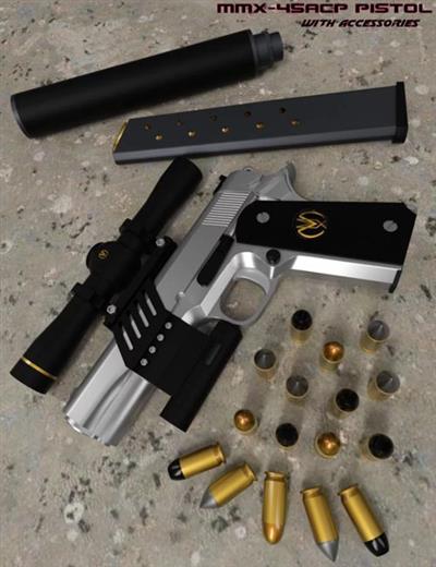 MMX 45ACP PISTOL WITH ACCESSORIES