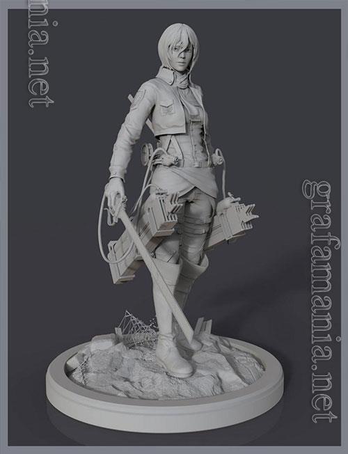 Mikasa Ackerman 3D Print Model 