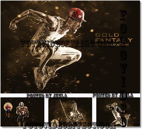Gold Fantasy Photoshop Action