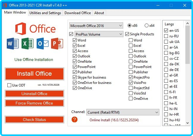 Office 2013-2021 C2R Install / Lite 7.4.0 Portable by Ratiborus B36f5908bff77a9b9e4d74918cbc0a19