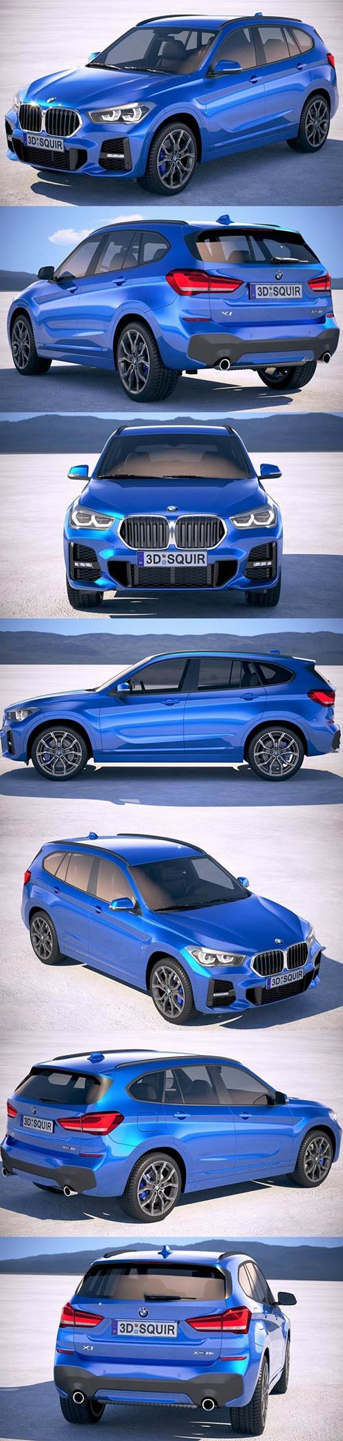 BMW X1 M-Sport 2020 3D Model
