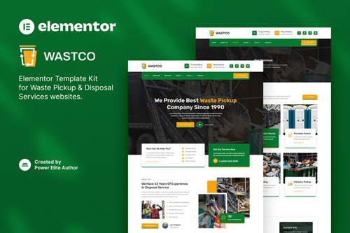 ThemeForest - Wastco - Waste Pickup & Disposal Services Template Kit 38047602