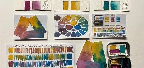 Expanding Watercolor Travel Kits