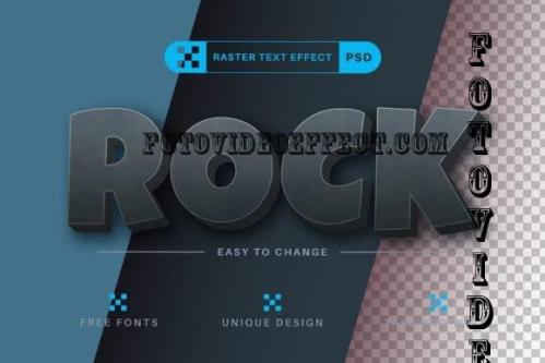 Stone Texture - Editable Text Effect - 7250778