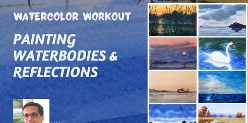 Simple Watercolour Workout: Painting Water and reflections