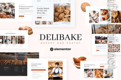 ThemeForest Delibake - Bakery and Pastry Elementor Template Kit 38094480