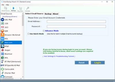 Email Backup Wizard 13.1