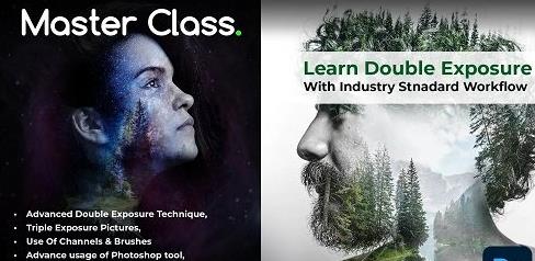 Learn to Create A Double Exposure Digital & Concept Art | Adobe Photoshop Master Class